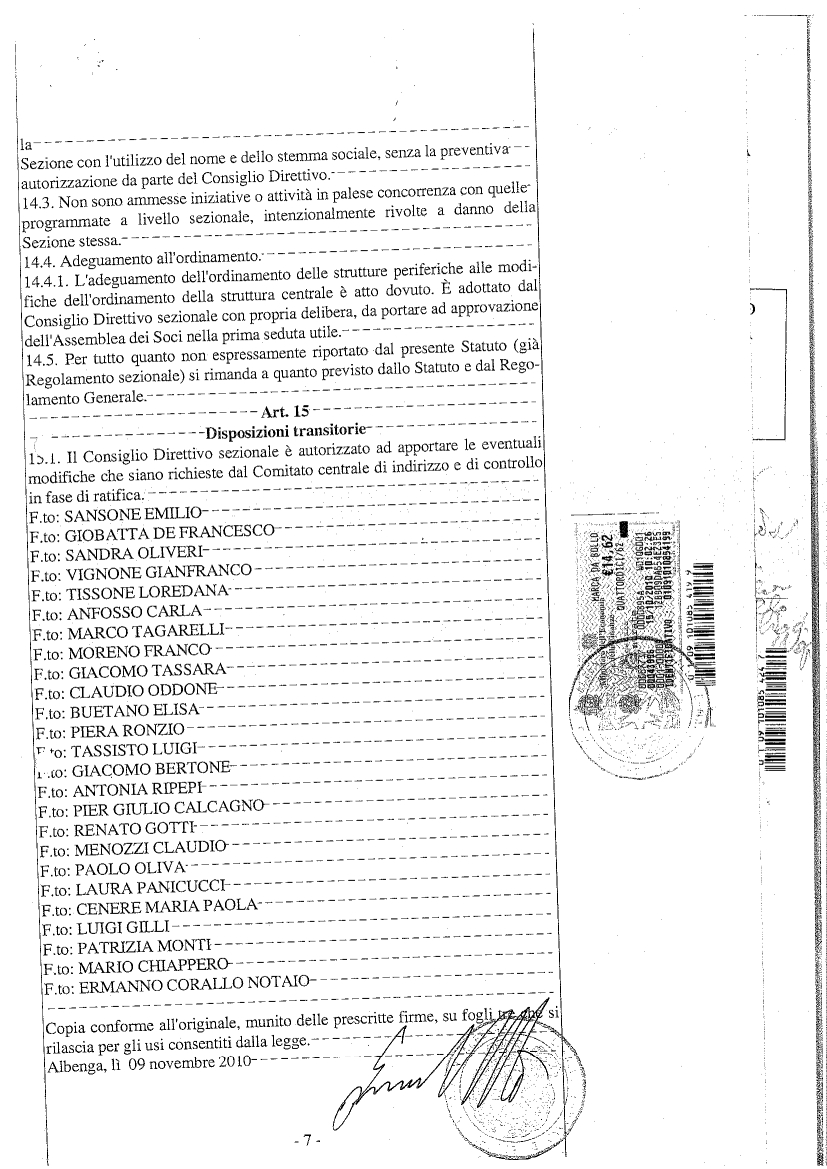 StatutoCAILoano 11